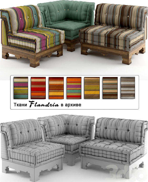 Roche Bobois Corner + Flandria