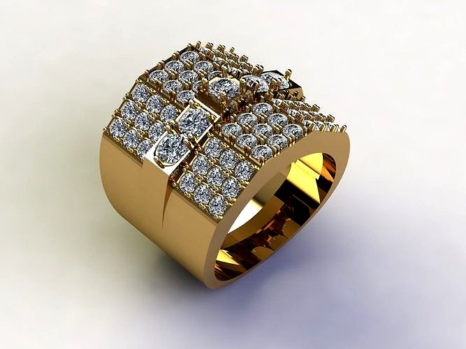 Man Ring with diamond R5