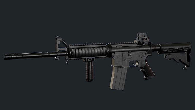 M4A1 Carbine with attachments and red dot