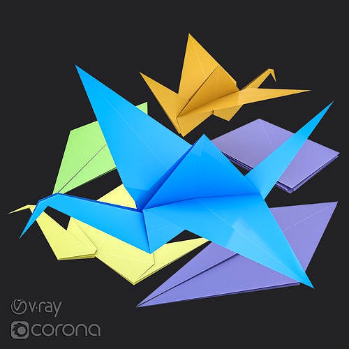 Origami 3d model