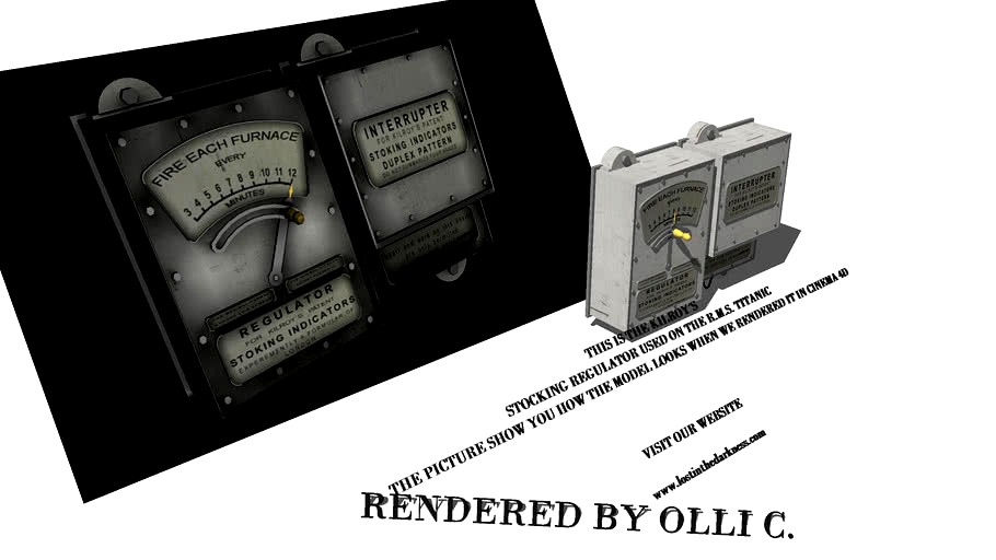 Titanic boilerroom component Kilroys Stoking regulator