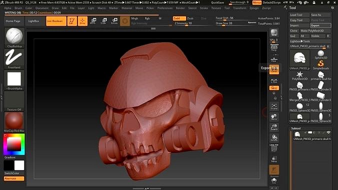 40k Space marine skull primaris | 3D