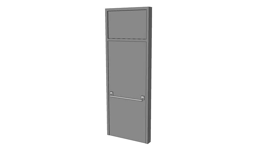 Metal Door + Panic Hardware (7'-0'X3'-0')