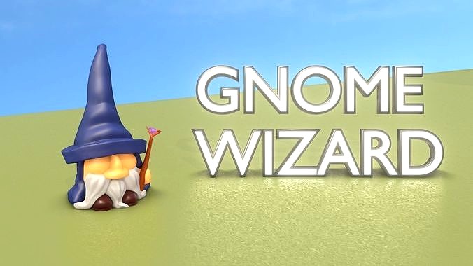 Gnome Wizard Character - Funny Old Wiseman