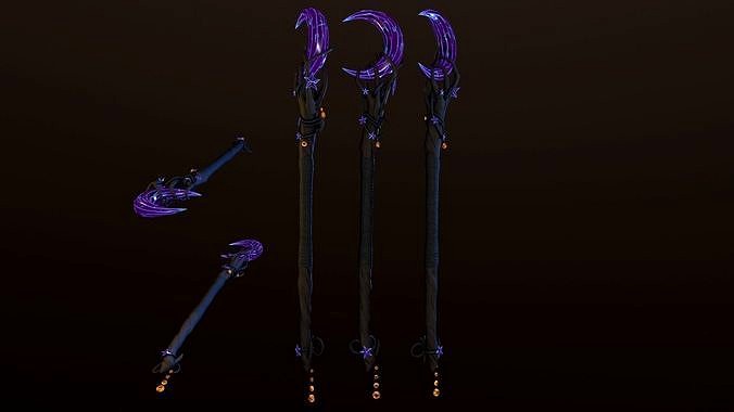 Emissive Magic Staff