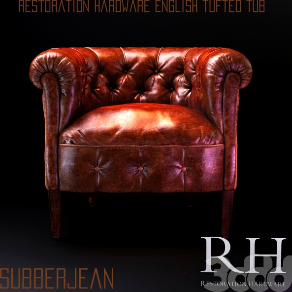 Restoration Hardware English Tufted TUB