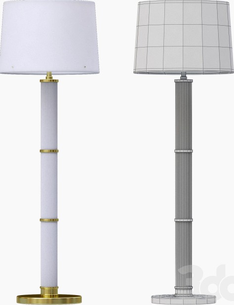 Ralph Lauren ALLEN FLOOR LAMP IN NATURAL BRASS