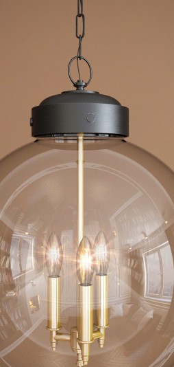 Hampton Lighting Glass Sphere Chandelier