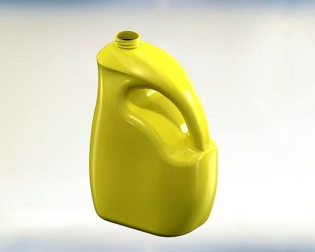 Gallon Curved Plastic HDPE Mold | 3D