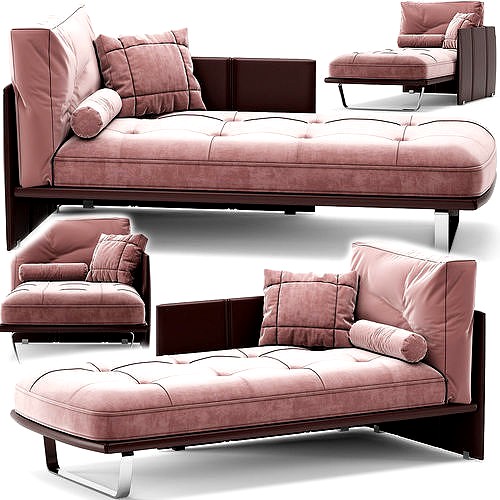 Minotti Luggage Chaise Longue 3d model