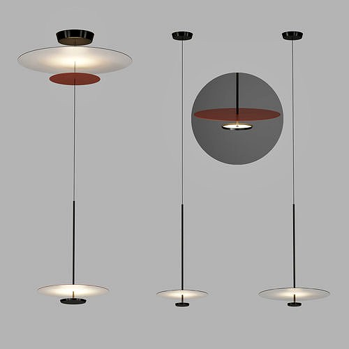 Flat Hanging Lamp by Vibia