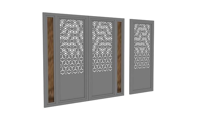 Gate with pattern