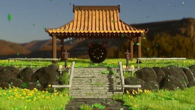 Chinese bongo bell - Ready for Unity3D