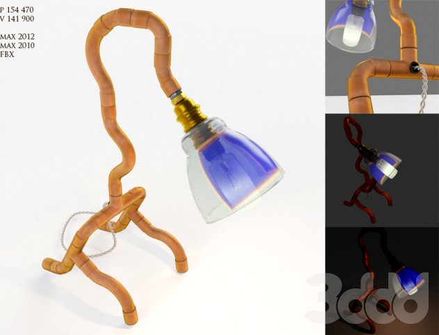 Steam Punk Copper Lamp II