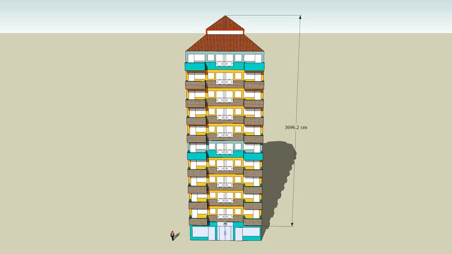 Flats. 10 floors building