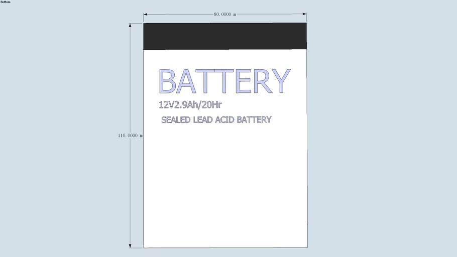 12V2.9Ah SEALED LEAD ACID BATTERY