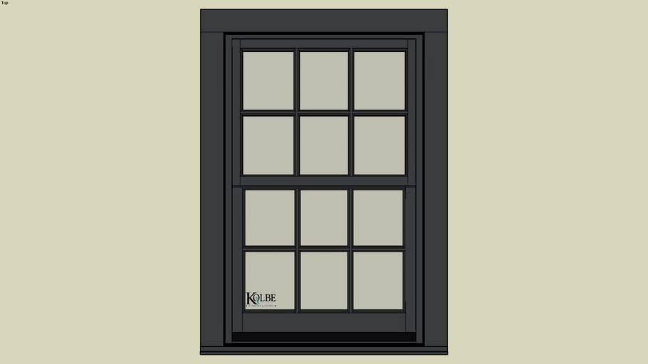 Kolbe Ultra Sterling Double Hung UDH2620 (F.S. 2'-7 1/2' x 4'-0 7/16' R.O. 2'-8' x 4'-1')