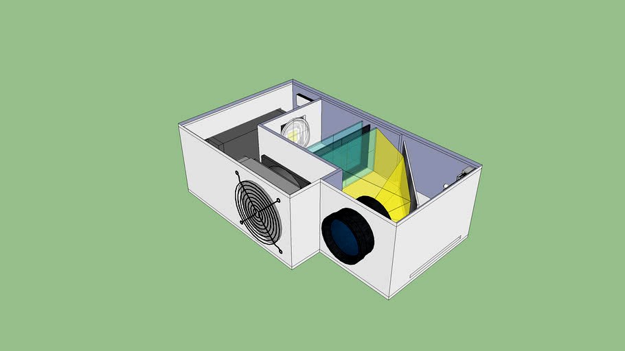 7' DIY LCD LED Projector