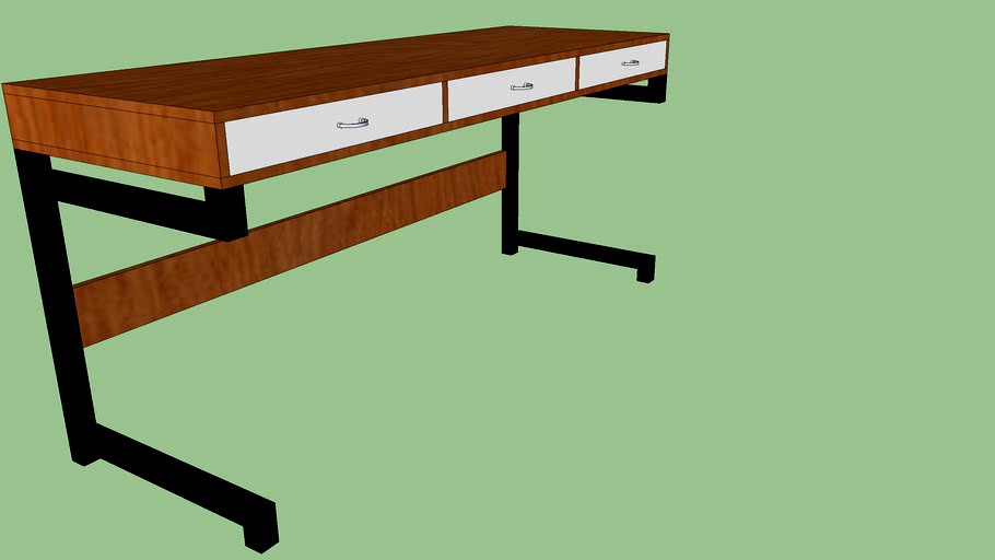 Modern Desk with Drawers