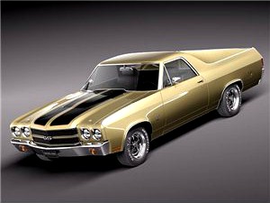 Chevrolet El Camino 1970 3D Model
