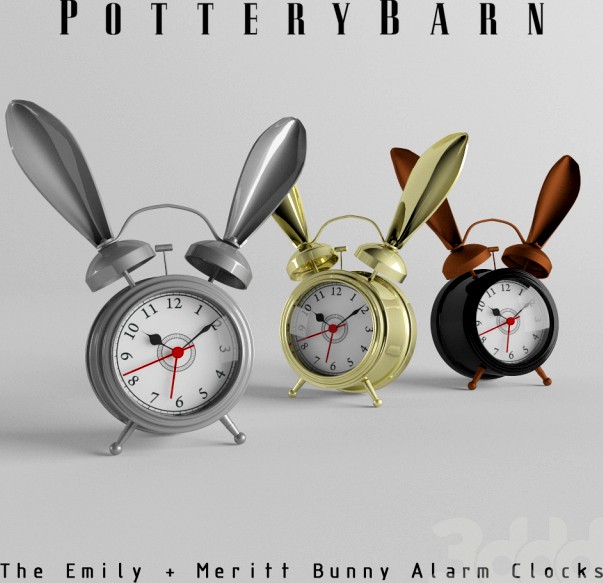 The Emily + Meritt Bunny Alarm Clocks Pottery Barn