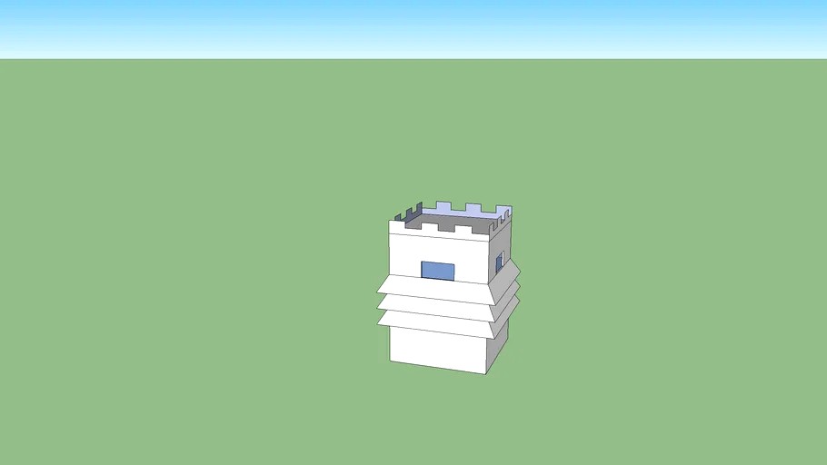 turret building 3d model