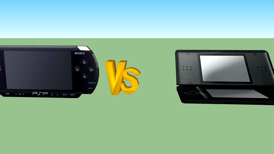 psp vs ds 3d model