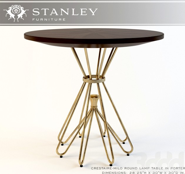 Stanley_Crestaire-Milo Round Lamp Table