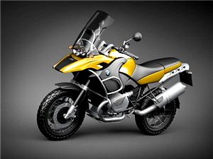 Bmw r 1200 gs adventure motorcycle 3D Model