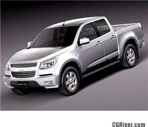 Chevrolet Colorado 2012 Double Cab - 3D Model