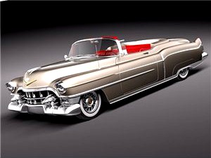 Cadillac Eldorado Deville Convertible 1953 3D Model