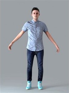 Casual Man - Rigged 3D Human Model (CMan0019M4CS)
