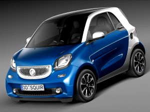 Smart ForTwo 2015 - 3D Model