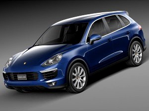 Porsche Cayenne S 2015 - 3D Model