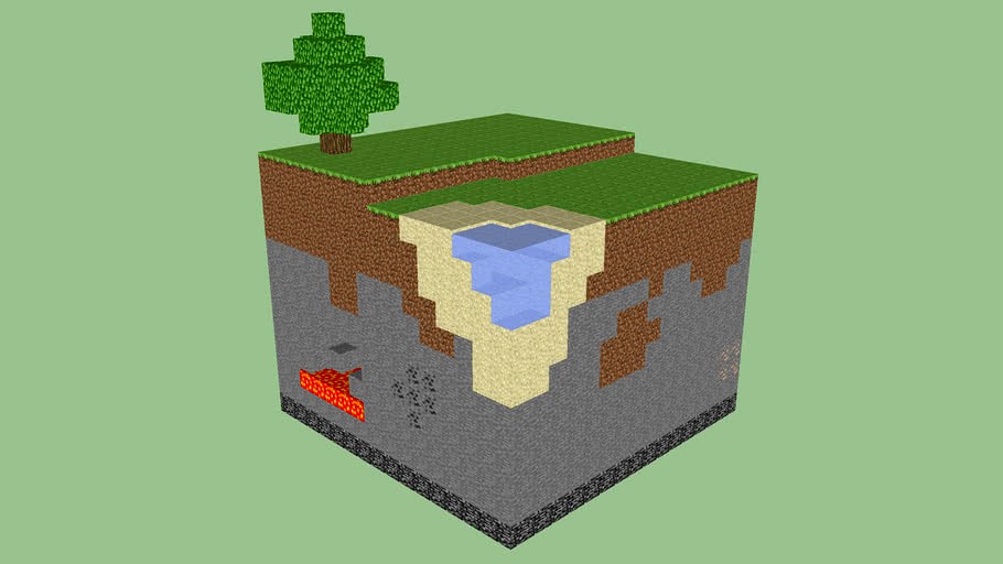 A Minecraft Chunk by Zapperier