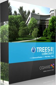 3D Model Volume 14 Tree II for Cinema 4D - CGAxis