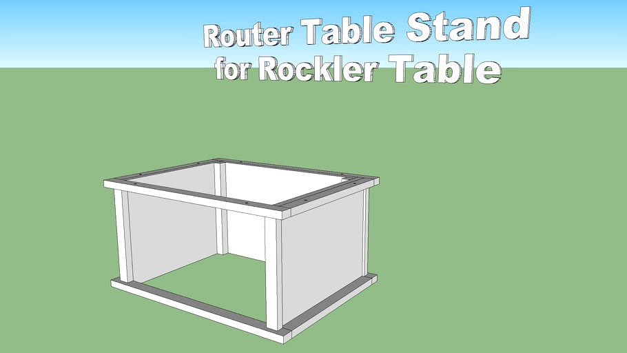 Router Table Stand for Rockler MDF Router Table