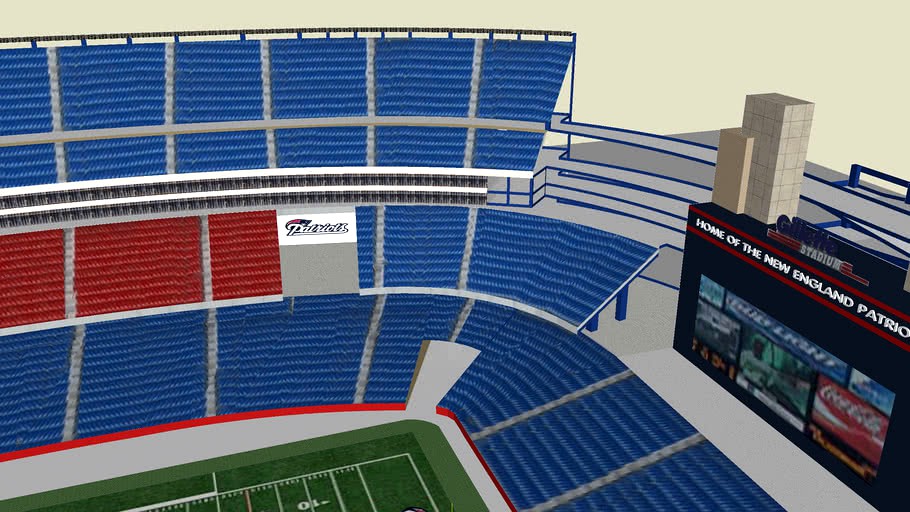 gillette stadium 3d model