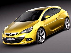 Opel Astra GTC 2012 3D Model