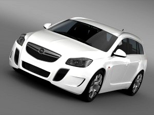 Opel Insignia OPC Sports Tourer 2013 - 3D Car for Maya