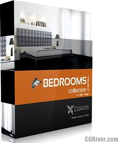 3D Model Volume 27 Bedrooms FBX OBJ - CGAxis