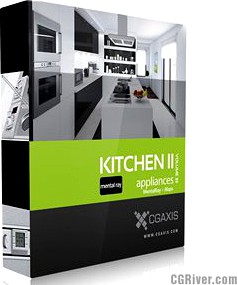 3D Model Volume 33 Kitchen Appliances II MentalRay - CGAxis