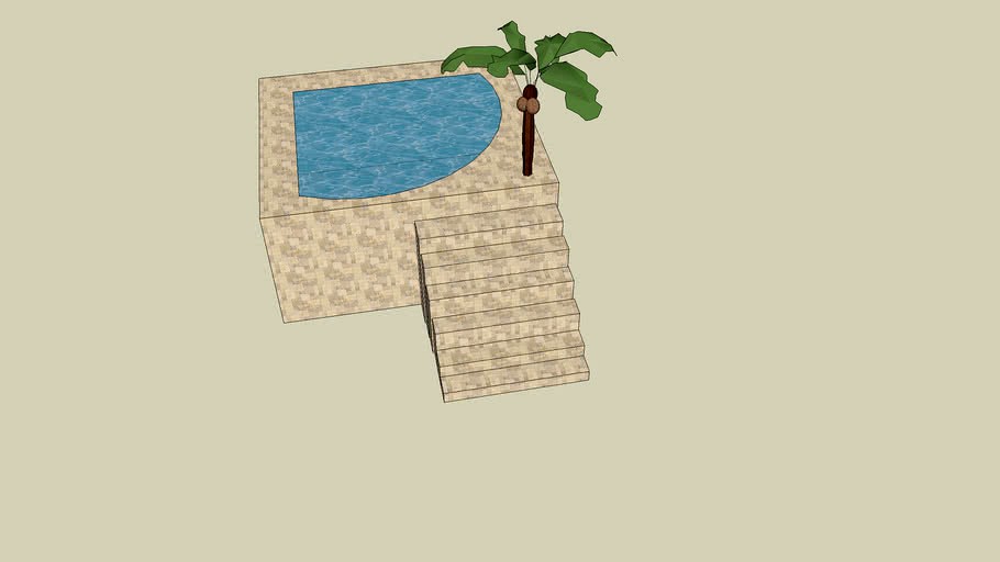 Swimming Pool With Palm