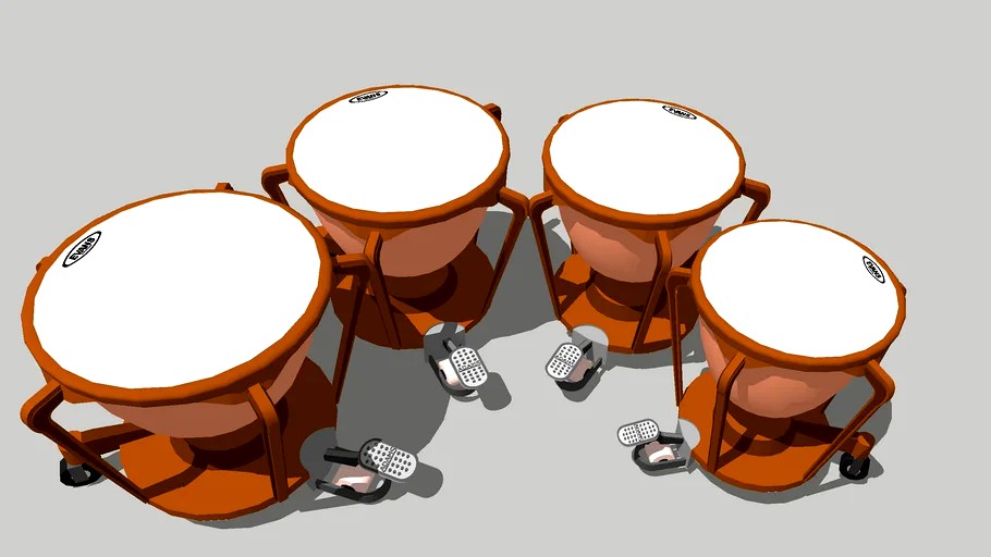 Adams Symphonic Timpani 3d model