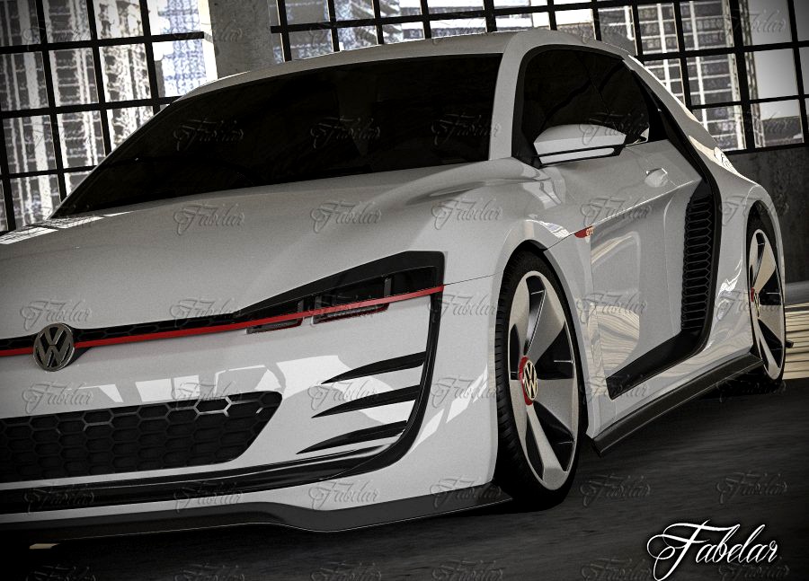 Volkswagen Design Vision GTI + garage3d model