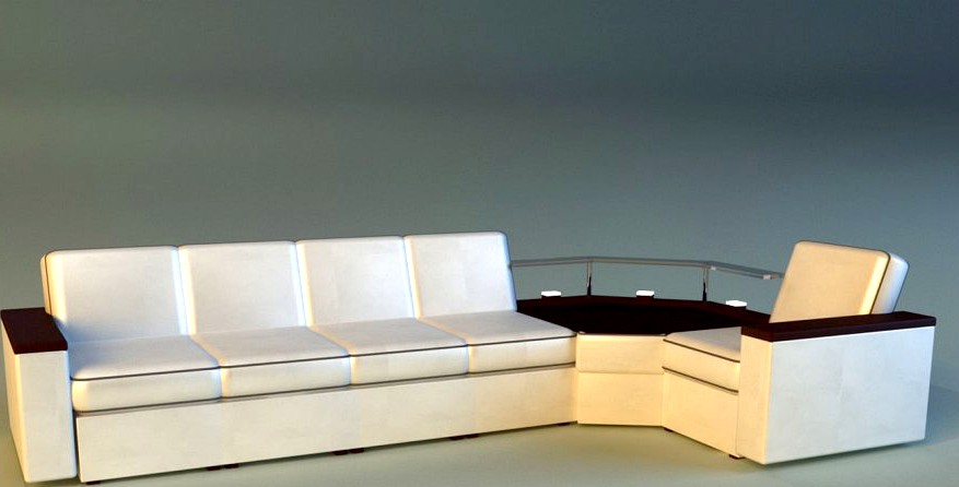 Corner modern sofa3d model
