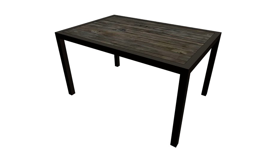 Furniture - Table - Wood Plank and Metal Legs - 4'-6'