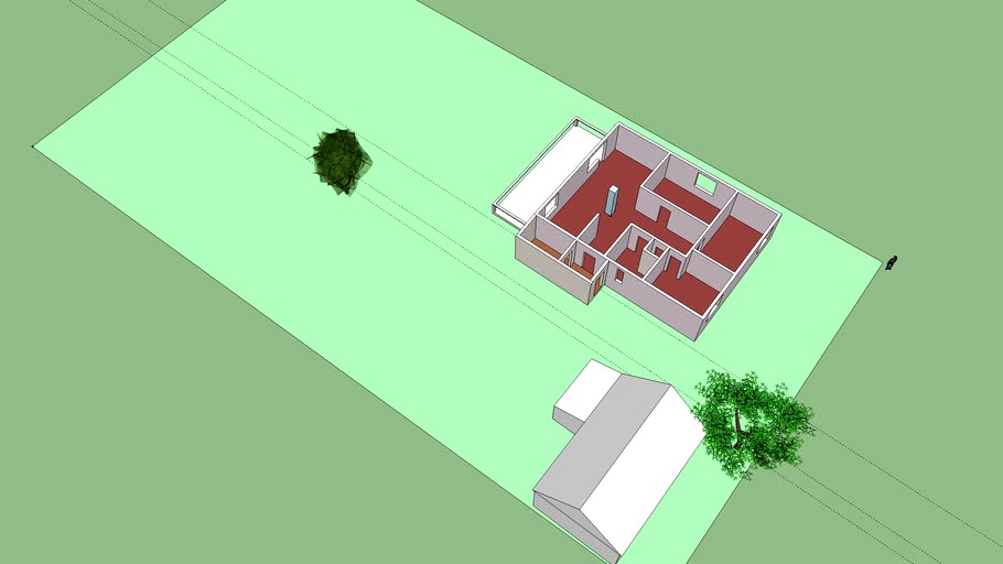 Дом 1 этаж 10m*13m