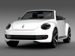 VW Beetle Cabrio 2013 - 3D Car for Maya