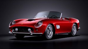 Ferrari 250gt California Spyder 1958 VRAY- 3D Model